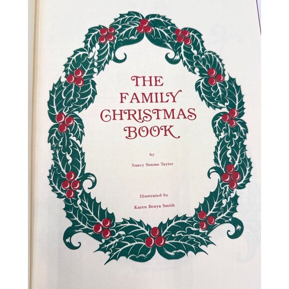 The Family Christmas Book Vintage 1982 Keepsake Album Nancy Taylor Collection NE - Picture 2 of 8